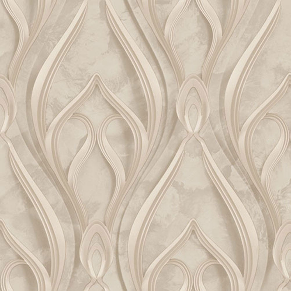 Luxusní vliesová tapeta na zeď, šedo-béžová, ornamenty, Z16732, Murella 100, Zambaiti Parati