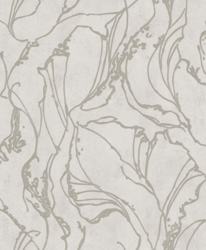 Vliesová tapeta na zeď, šedo-stříbrná, abstraktní vzor, 34252, City Glow, Marburg