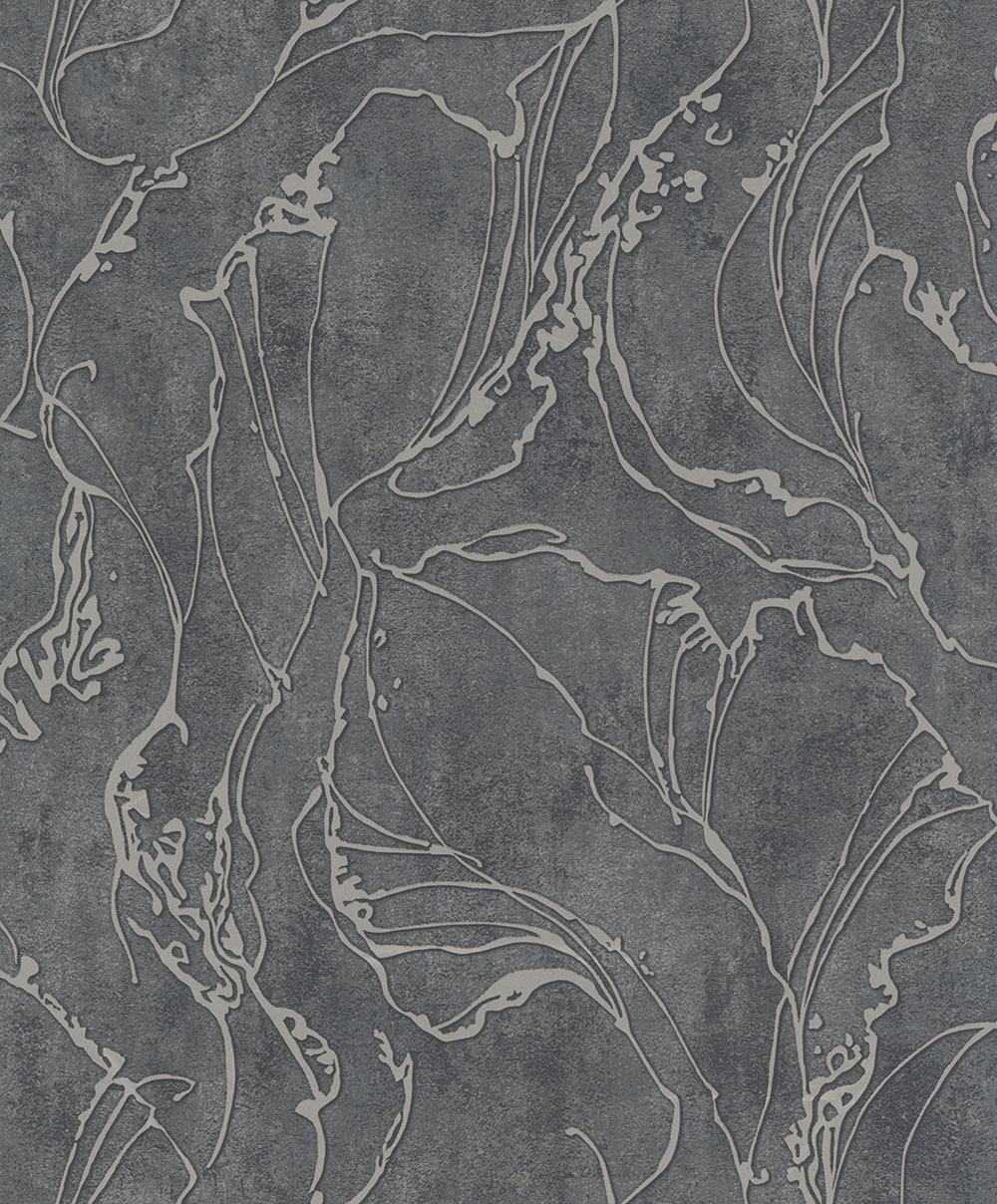 Vliesová tapeta na zeď, černo-stříbrná, abstraktní vzor, 34257, City Glow, Marburg