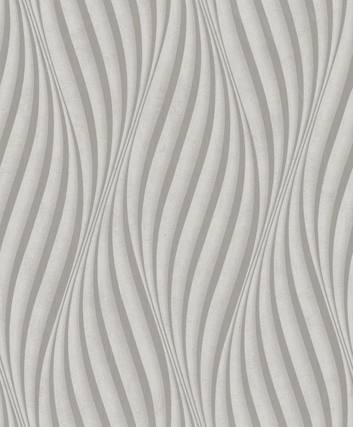 Vliesová tapeta na zeď, béžovo-zlatá, vlnky 34259, City Glow, Marburg