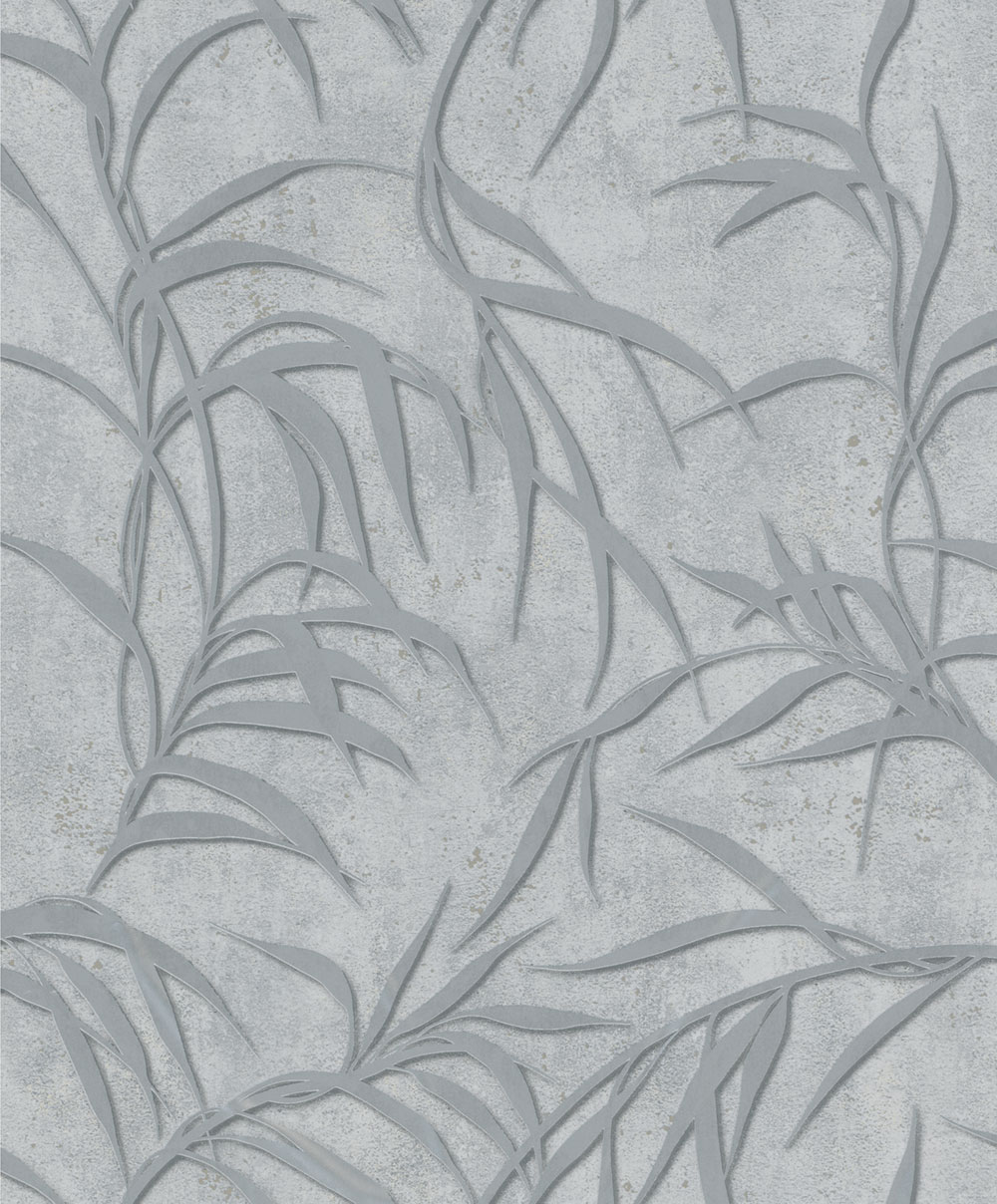 Vliesová tapeta na zeď, šedo-stříbrná, listy, 34287, City Glow, Marburg