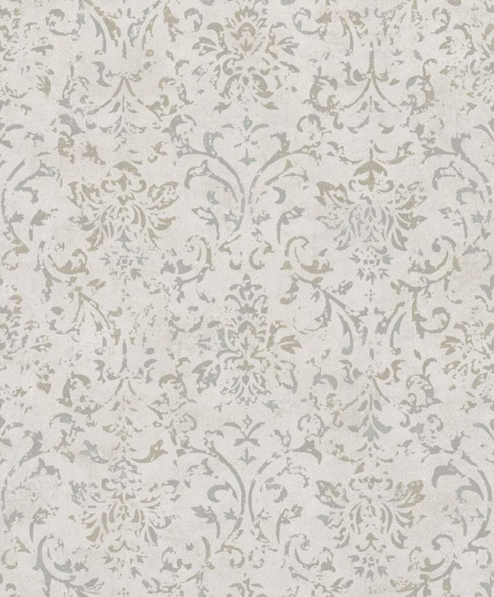 Vliesová tapeta na zeď, šedo-béžová, zámecký vintage vzor, 34291, City Glow, Marburg