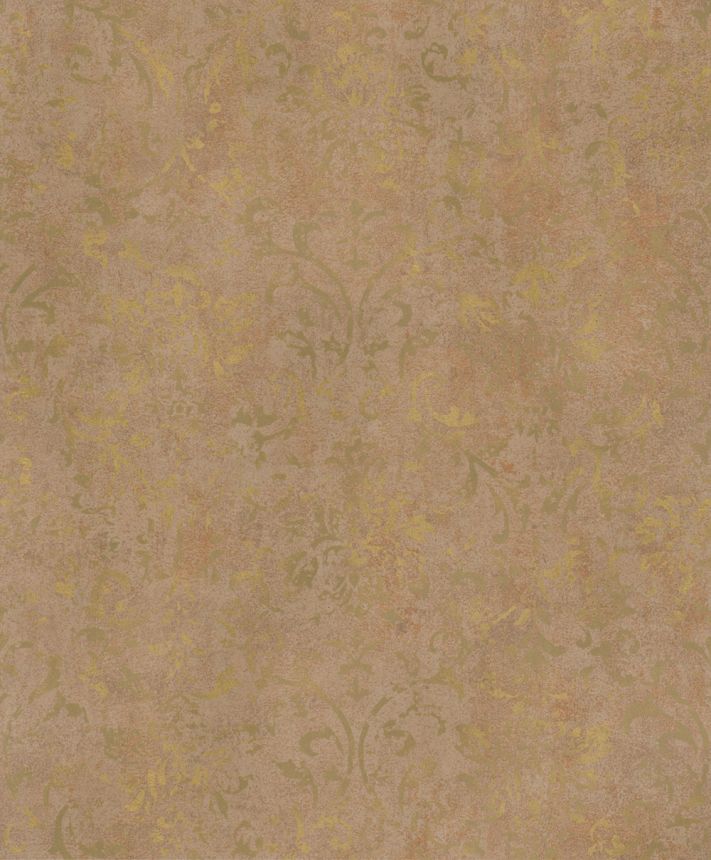 Vliesová tapeta na zeď, hnědo-zlatá, zámecký vintage vzor, 34295, City Glow, Marburg