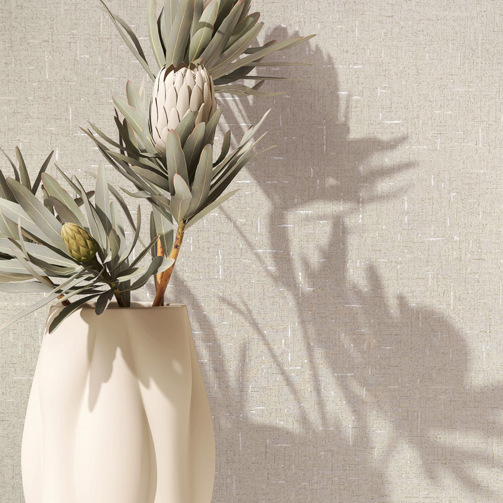 Vliesová tapeta na zeď, béžová, látková textura, 35107, City Romance, Marburg