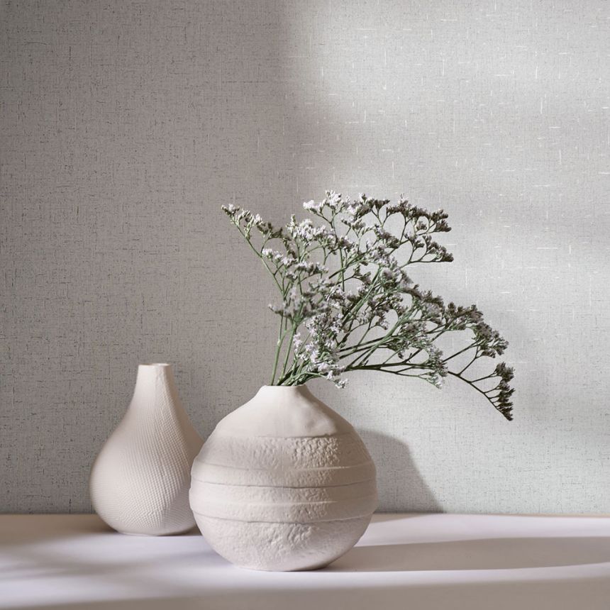 Vliesová tapeta na zeď, krémová, látková textura, 35109, City Romance, Marburg