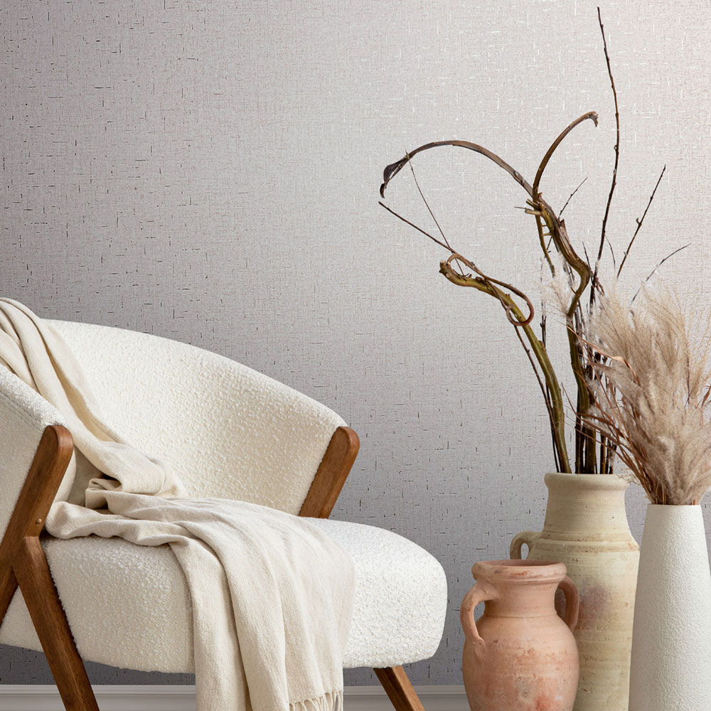 Vliesová tapeta na zeď, béžovo-stříbrná, látková textura, 35110, City Romance, Marburg