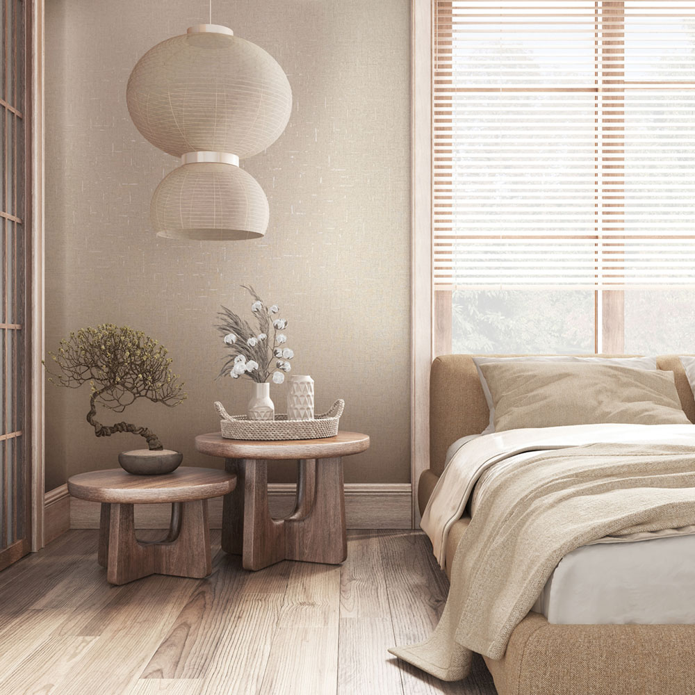 Vliesová tapeta na zeď, krémová, látková textura, 35114, City Romance, Marburg