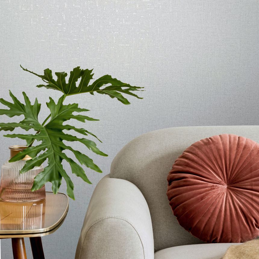 Vliesová tapeta na zeď, šedo-krémová, látková textura, 35116, City Romance, Marburg