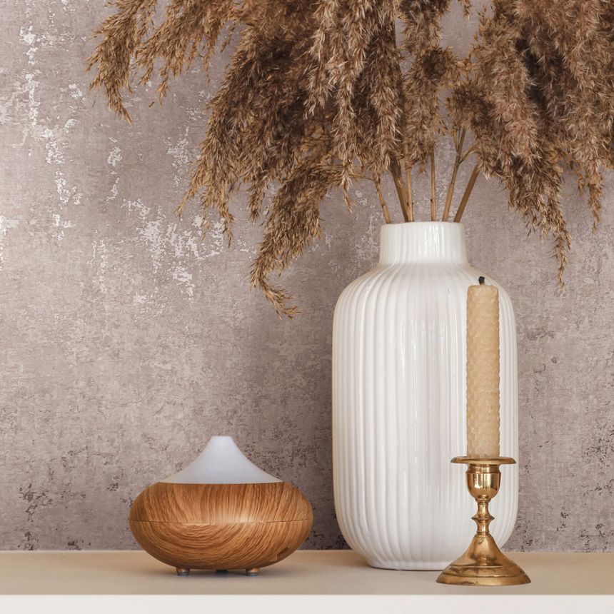 Vliesová tapeta na zeď, růžová, štuková omítka, 35125, City Romance, Marburg