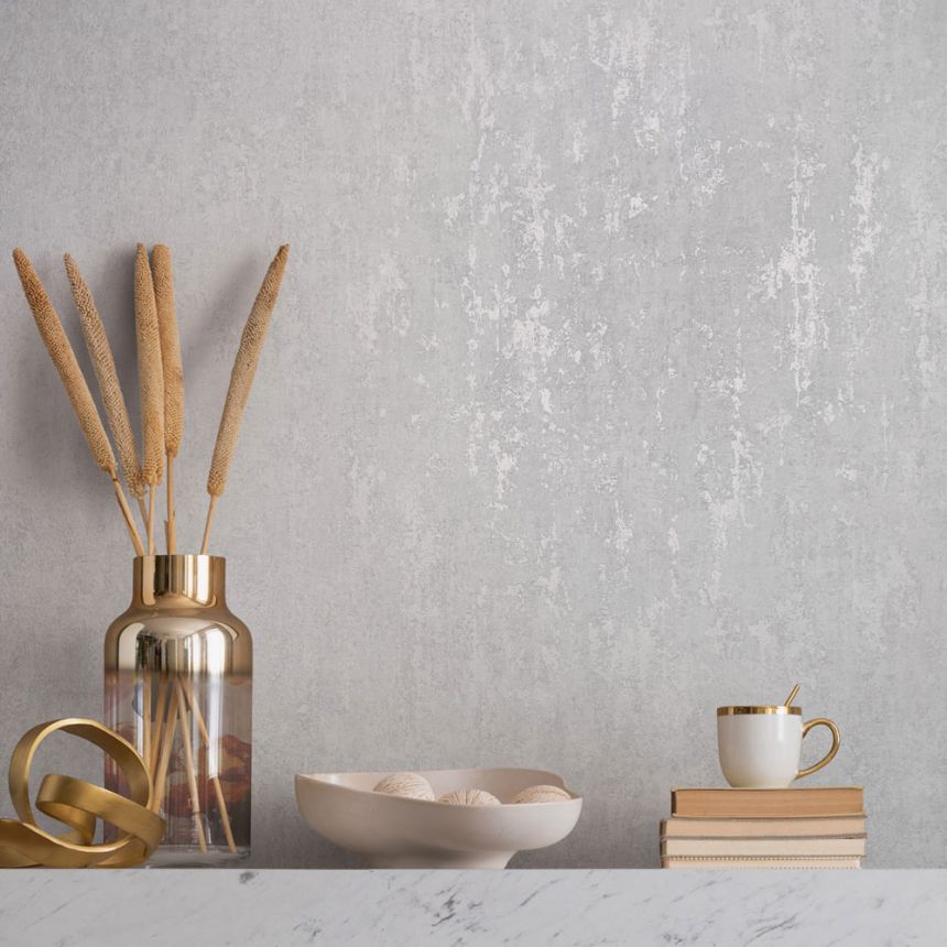 Vliesová tapeta na zeď, bílá, štuková omítka, 35126, City Romance, Marburg