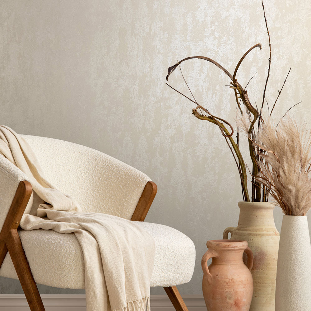 Vliesová tapeta na zeď, béžová, štuková omítka, 35128, City Romance, Marburg