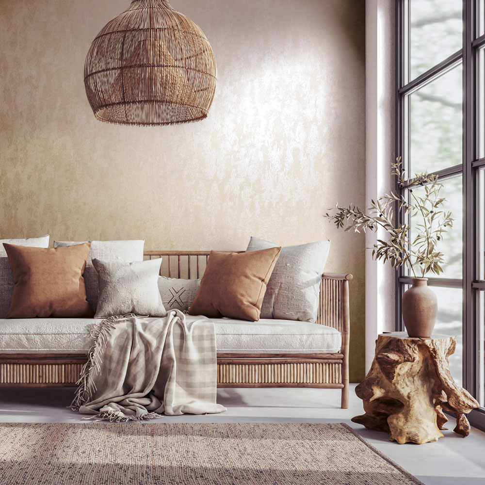 Vliesová tapeta na zeď, béžová, štuková omítka, 35131, City Romance, Marburg