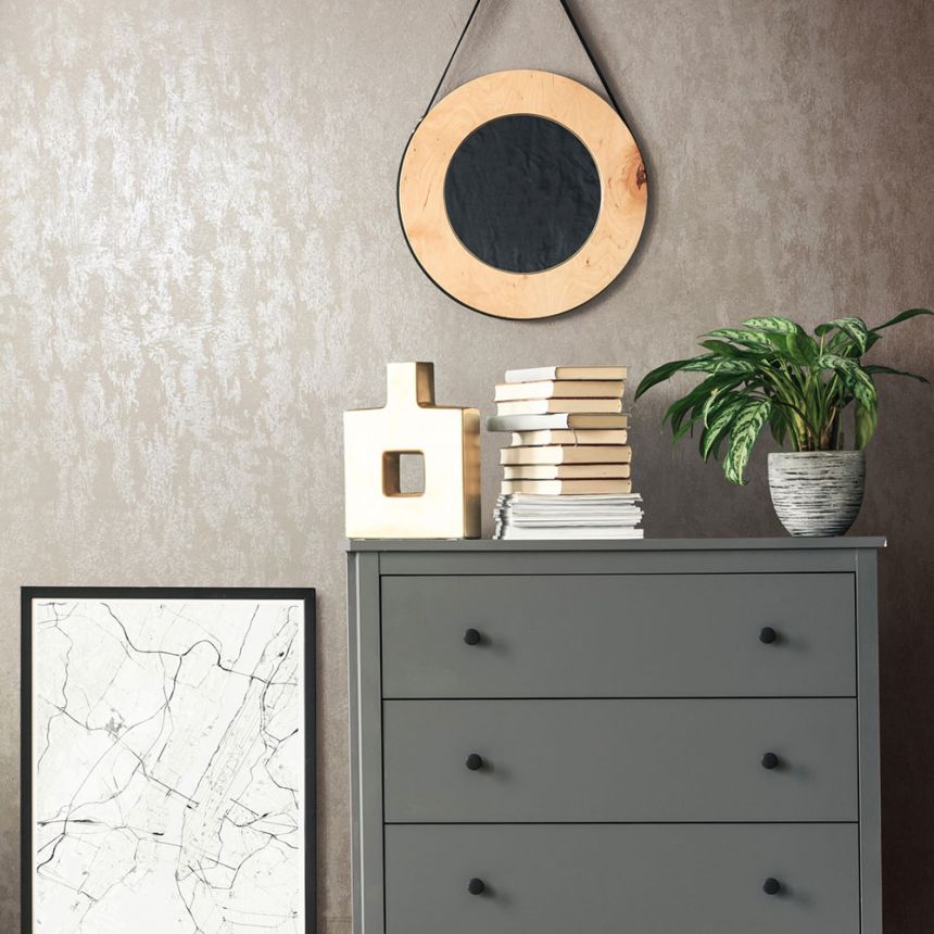 Vliesová tapeta na zeď, béžová, štuková omítka, 35133, City Romance, Marburg