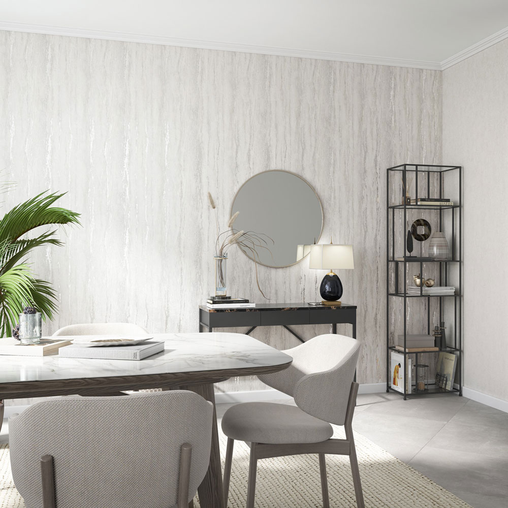 Vliesová tapeta na zeď, šedá, štuková omítka, 35155, City Romance, Marburg