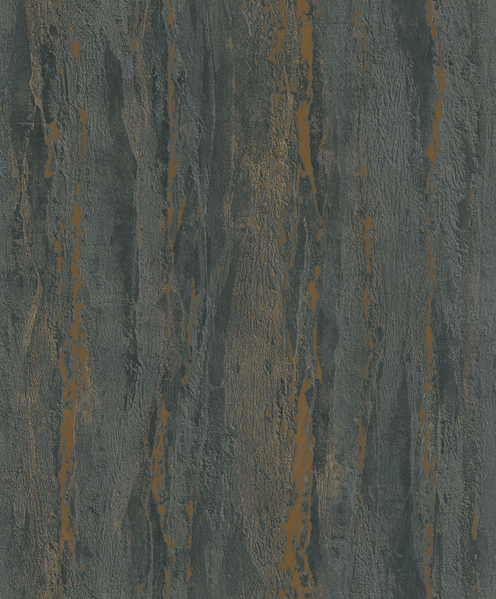 Vliesová tapeta na zeď, černo-bronzová, štuková omítka, 35156, City Romance, Marburg