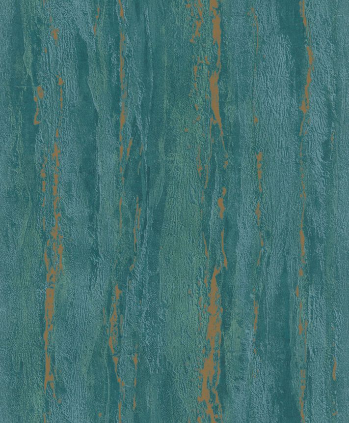 Vliesová tapeta na zeď, tyrkysová, štuková omítka, 35167, City Romance, Marburg