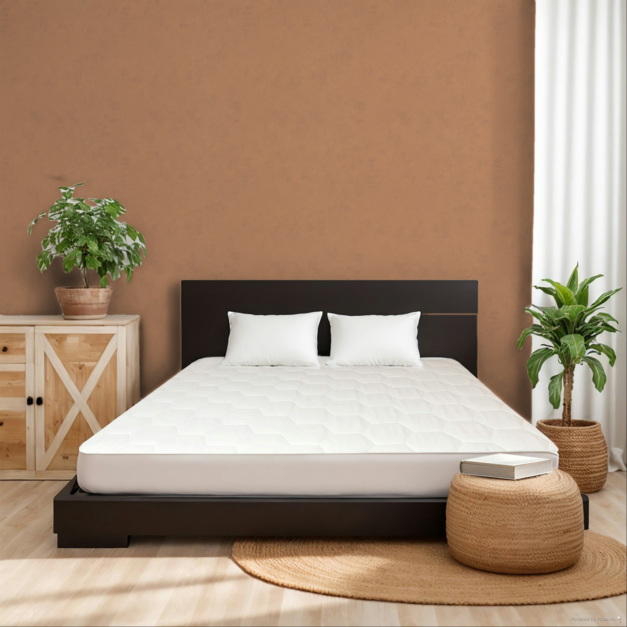 Vliesová tapeta na zeď, hnědo-červená, štuk, 34610, Terra, Marburg