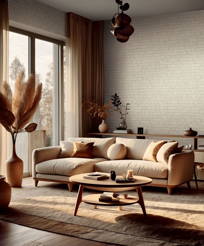 Vliesová tapeta na zeď, béžová, cihly, cihlová zeď, 34611, Terra, Marburg