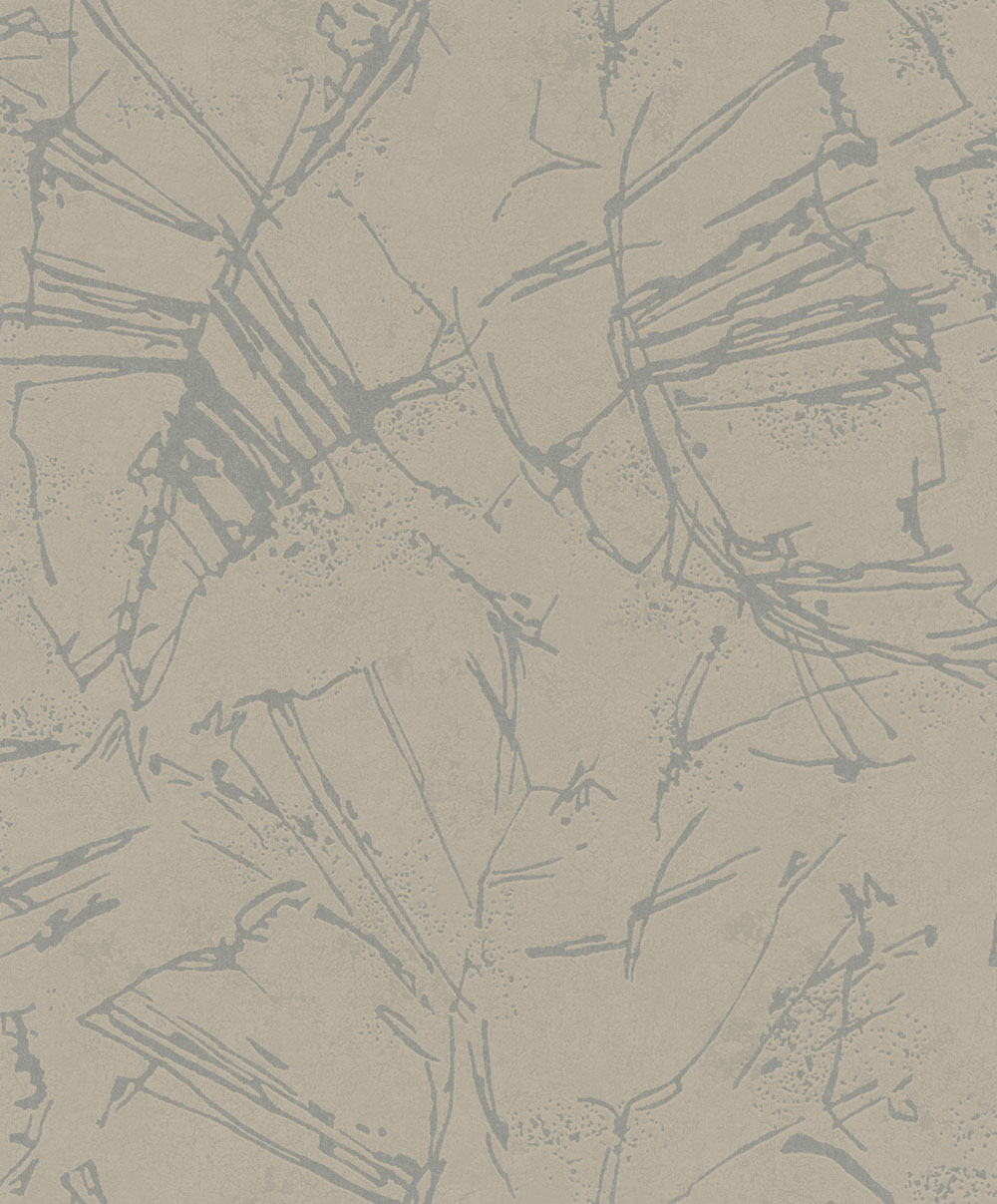 Vliesová tapeta na zeď, šedo-hnědá, grafický vzor, 34614, Terra, Marburg