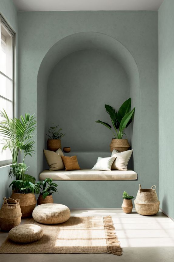 Vliesová tapeta na zeď, zelená, štuk, 34618, Terra, Marburg