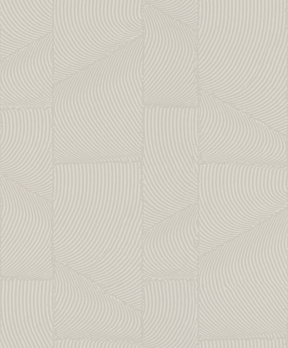 Vliesová tapeta na zeď, šedo-béžová, grafický 3D vzor, 34642, Terra, Marburg