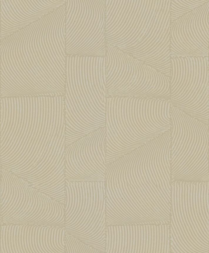 Vliesová tapeta na zeď, hnědo-béžová, grafický 3D vzor, 34643, Terra, Marburg