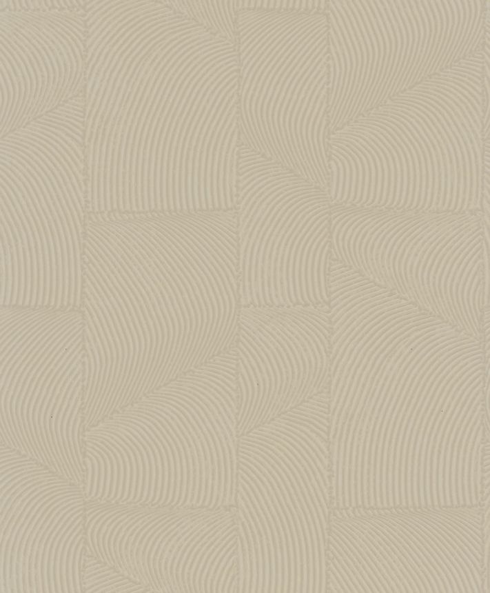 Vliesová tapeta na zeď, hnědo-béžová, grafický 3D vzor, 34644, Terra, Marburg