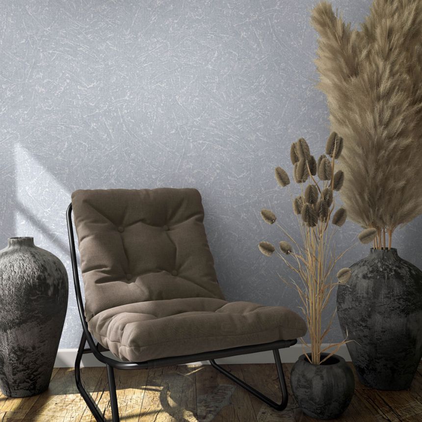 Vliesová tapeta na zeď, šedá, textura, stěrka, 34153, Loft Superior, Marburg