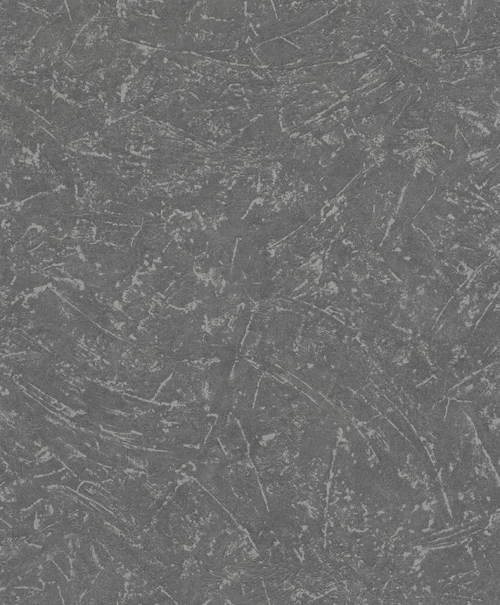 Vliesová tapeta na zeď, černo-šedá, textura, stěrka, 34156, Loft Superior, Marburg