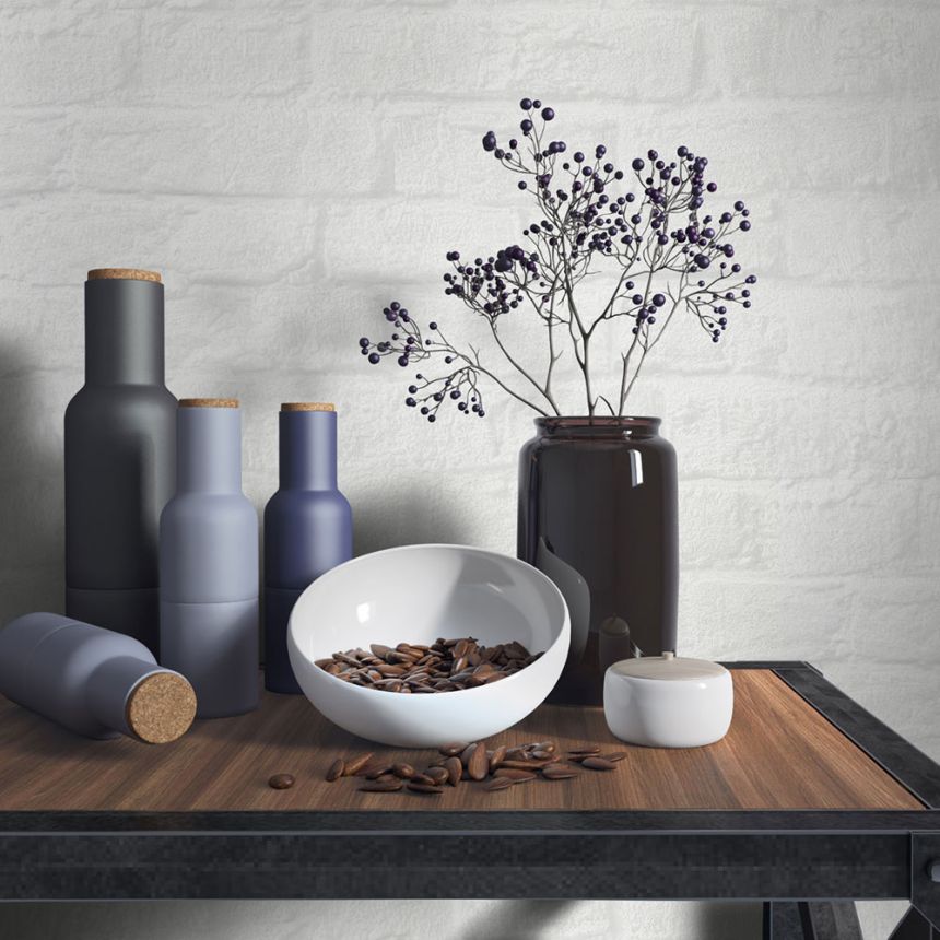 Vliesová tapeta na zeď, bílo-šedá, cihly, cihlová zeď, 34165, Loft Superior, Marburg