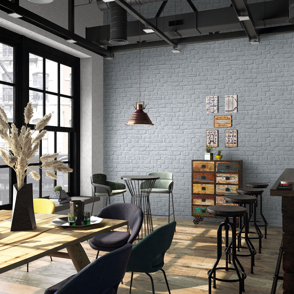 Vliesová tapeta na zeď, šedá, cihly, cihlová zeď, 34167, Loft Superior, Marburg