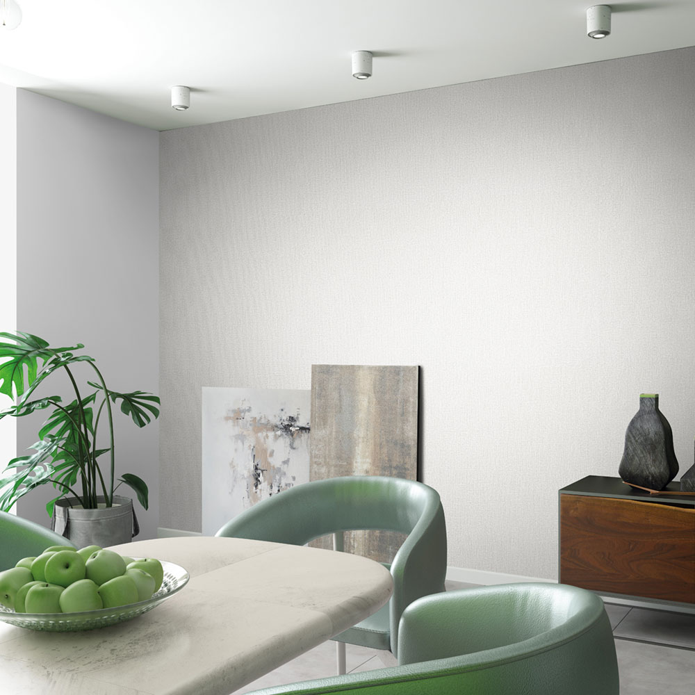 Vliesová tapeta na zeď, bílo-šedá, látková textura, 34172, Kumano, Loft Superior, Marburg