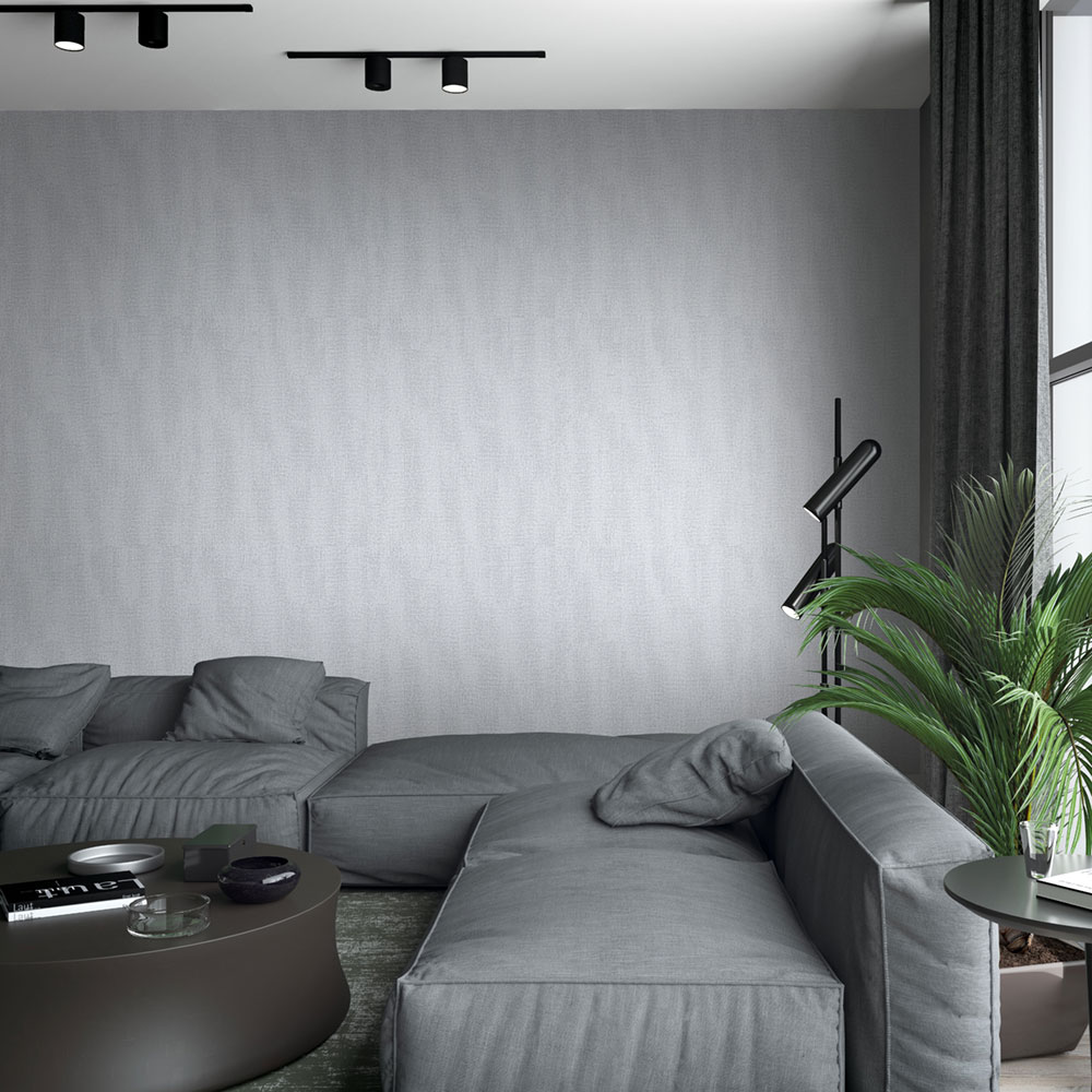 Vliesová tapeta na zeď, šedá, látková textura, 34173, Kumano, Loft Superior, Marburg