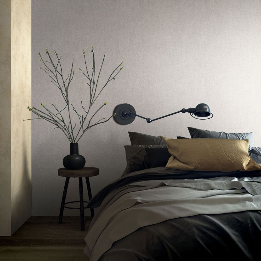 Vliesová tapeta na zeď, šedo-hnědá, látková textura, 34176, Kumano, Loft Superior, Marburg