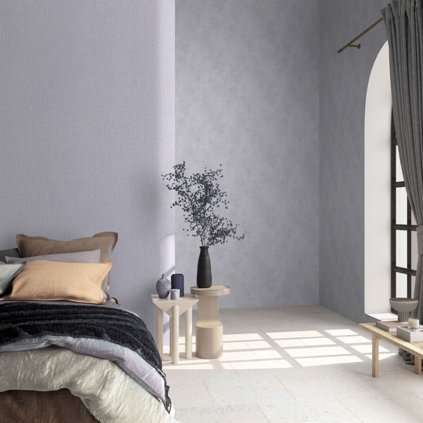 Vliesová tapeta na zeď, fialová, látková textura, 34182, Loft Superior, Marburg