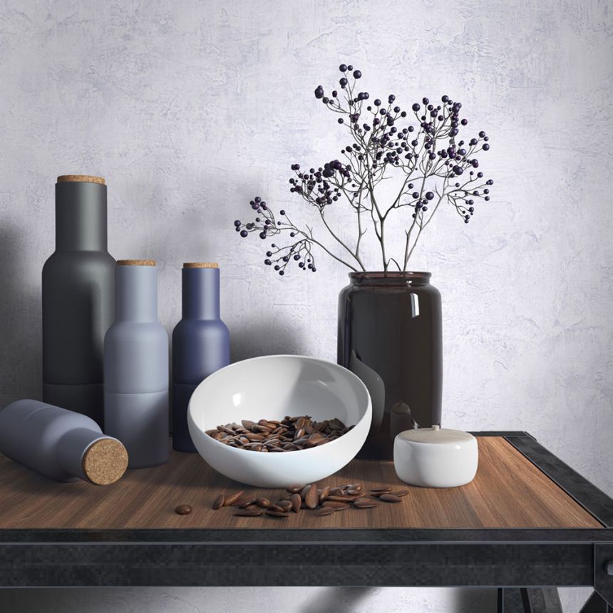 Vliesová tapeta na zeď, fialová, stěrka, 34185, Loft Superior, Marburg