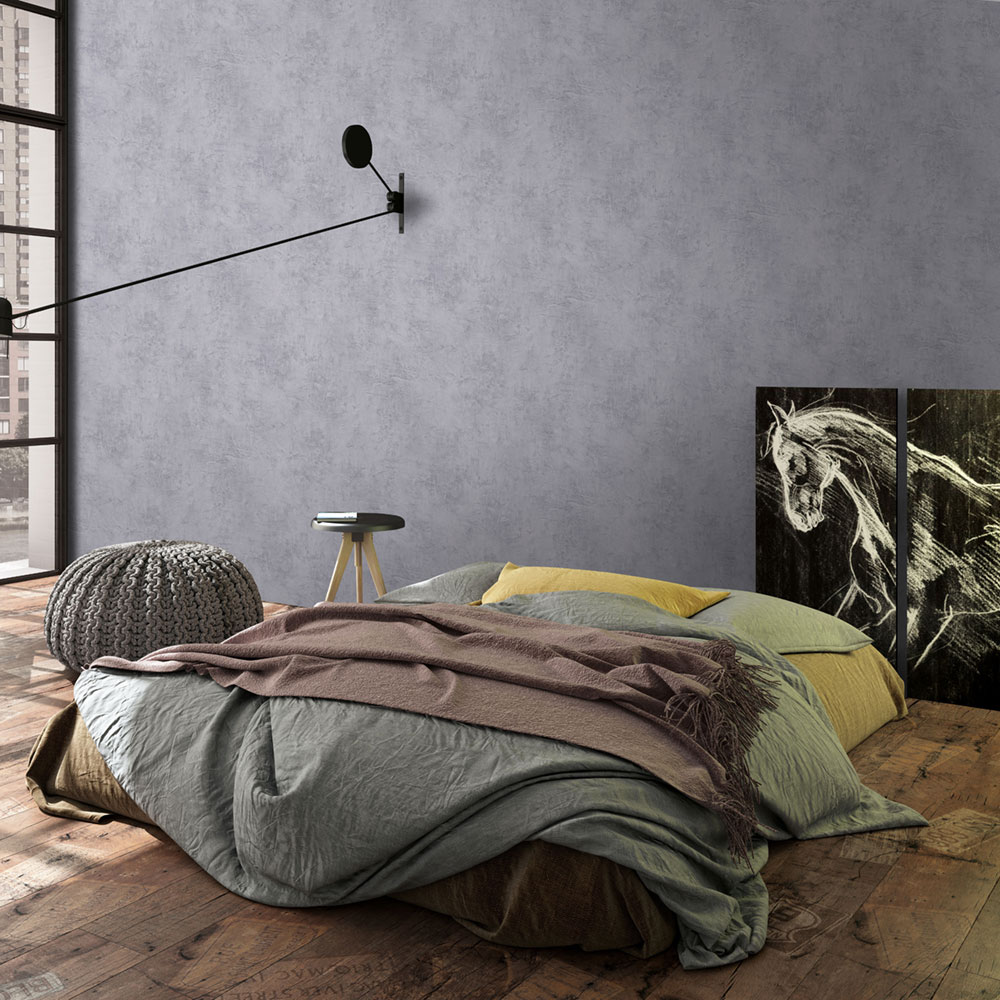 Vliesová tapeta na zeď, šedá, stěrka, 34187, Loft Superior, Marburg