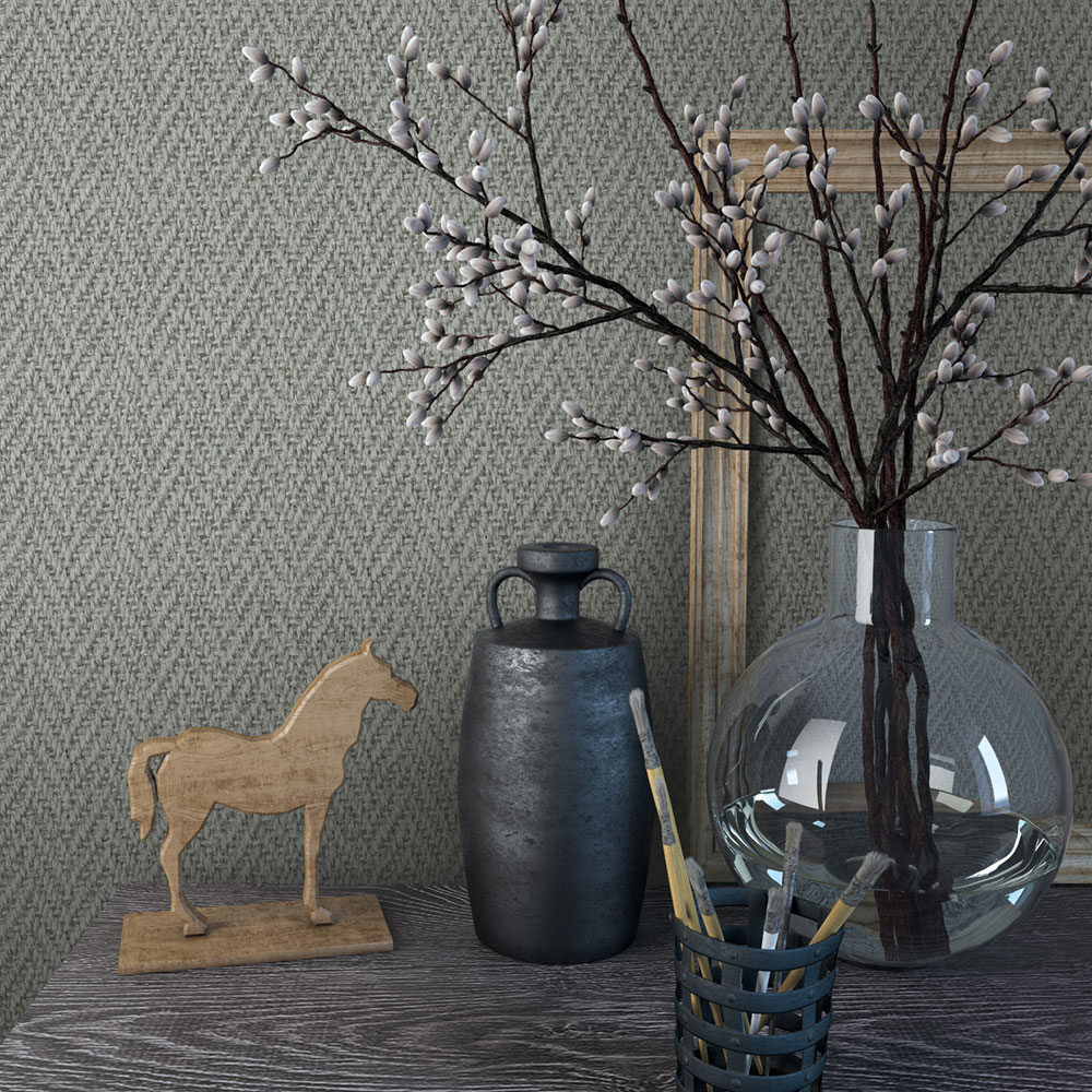 Vliesová tapeta na zeď, šedá, látková textura, 59304, Loft Superior, Marburg