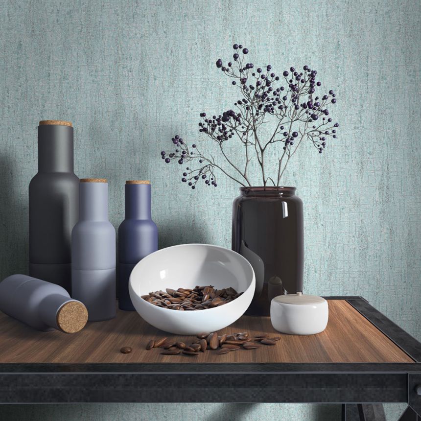 Vliesová tapeta na zeď, šedo-modrá, textura, 59340, Loft Superior, Marburg