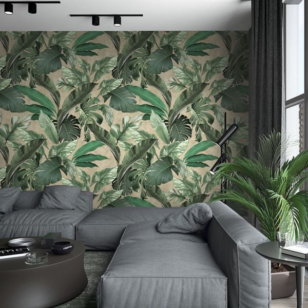 Vliesová obrazová tapeta na zeď, listy, štuk, 34198, Loft Superior, Marburg