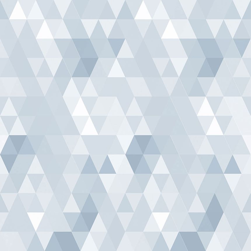 Modro-bílá geometrická vliesová tapeta na zeď 136-2, Sambori, ICH Wallcoverings