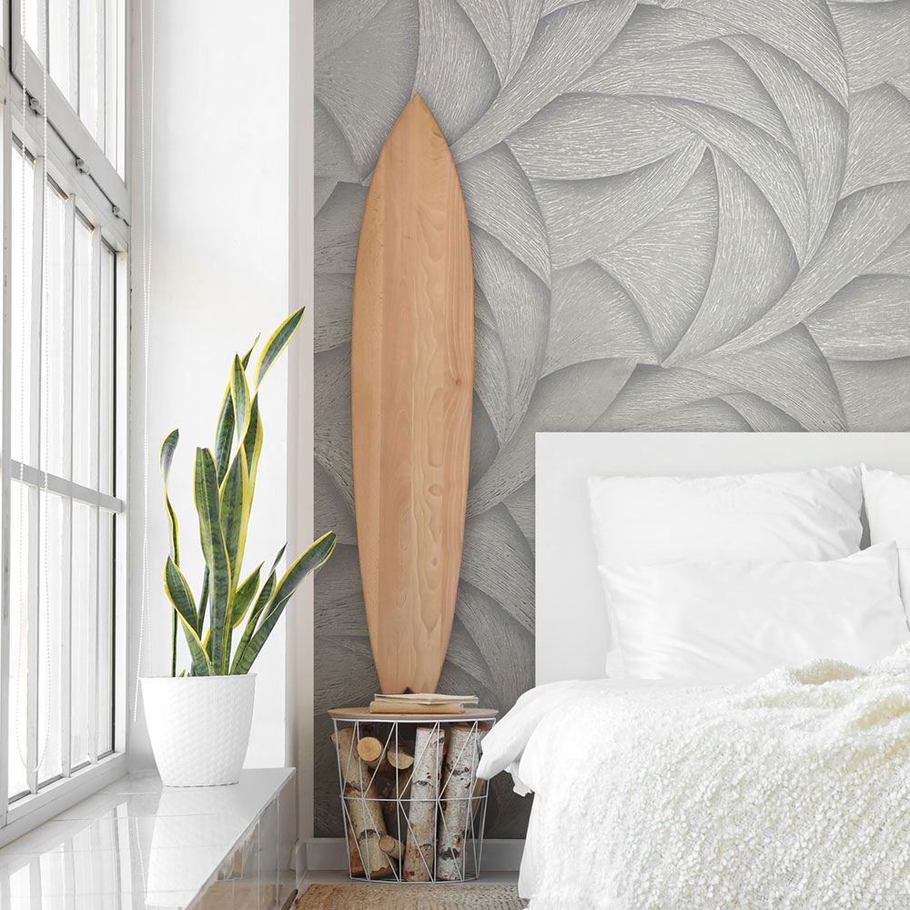 Vliesová tapeta na zeď, šedá, grafické linie, 35504, Ritus, Marburg