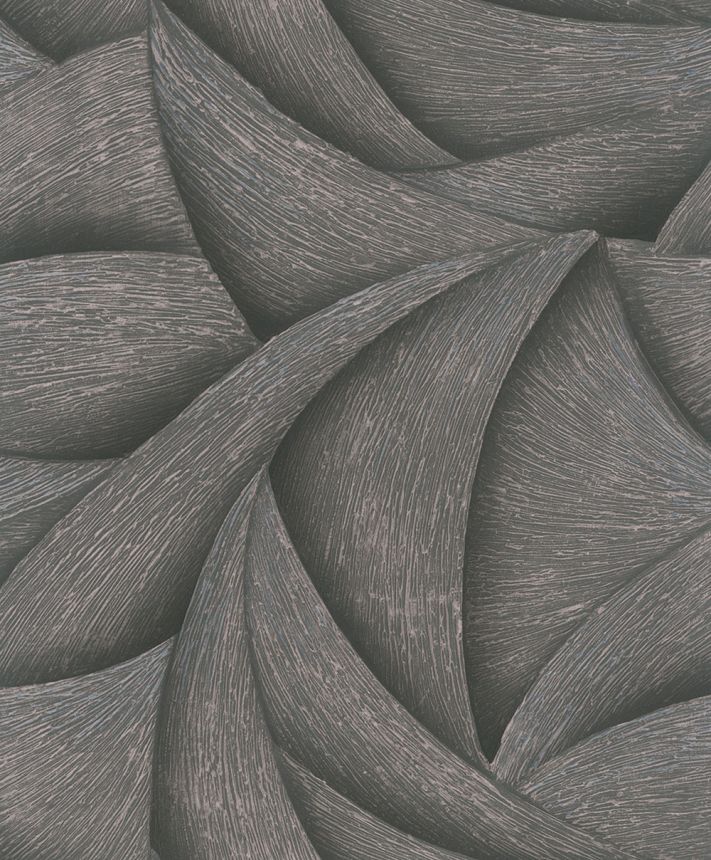 Vliesová tapeta na zeď, černo-bronzová, grafické linie, 35505, Ritus, Marburg