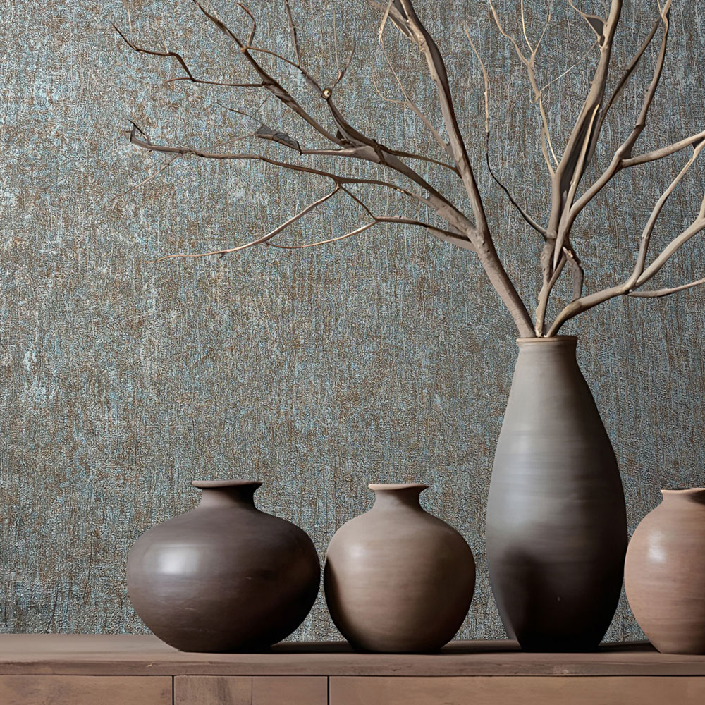 Vliesová tapeta na zeď, modro-hnědá, textura, 35526, Ritus, Marburg