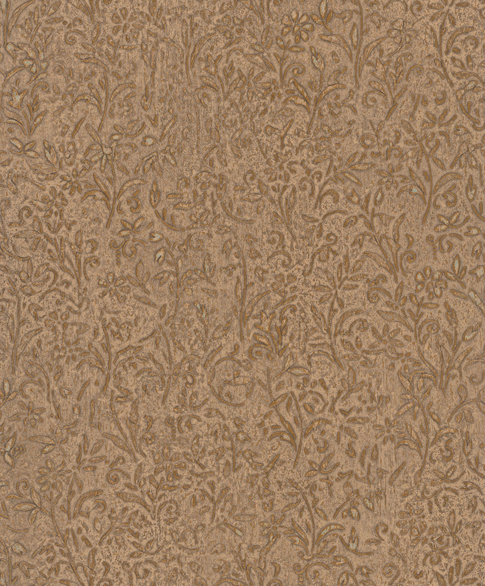 Vliesová tapeta na zeď, hnědo-bronzová, ornamenty, 35533, Ritus, Marburg