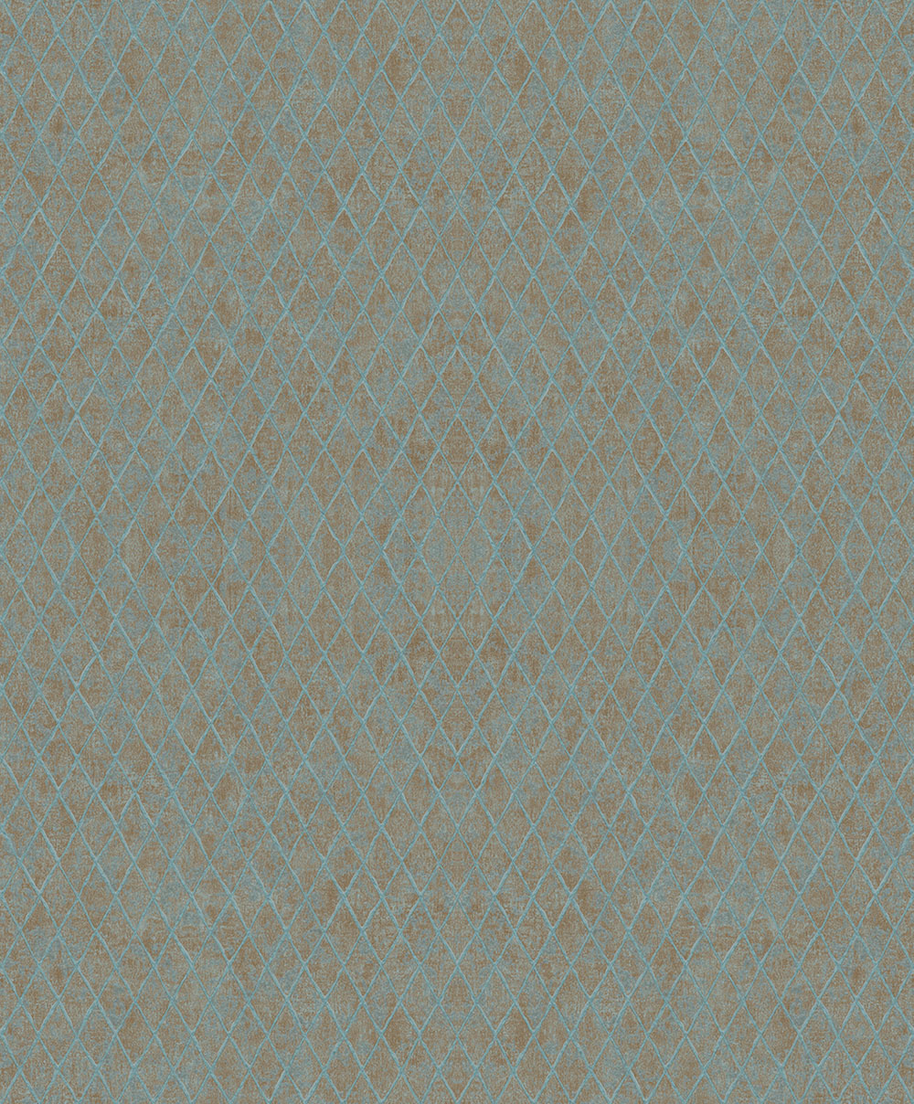 Geometrická vliesová tapeta na zeď, hnědo-modrá, 35539, Ritus, Marburg