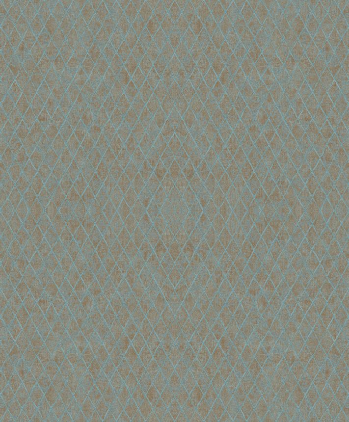 Geometrická vliesová tapeta na zeď, hnědo-modrá, 35539, Ritus, Marburg