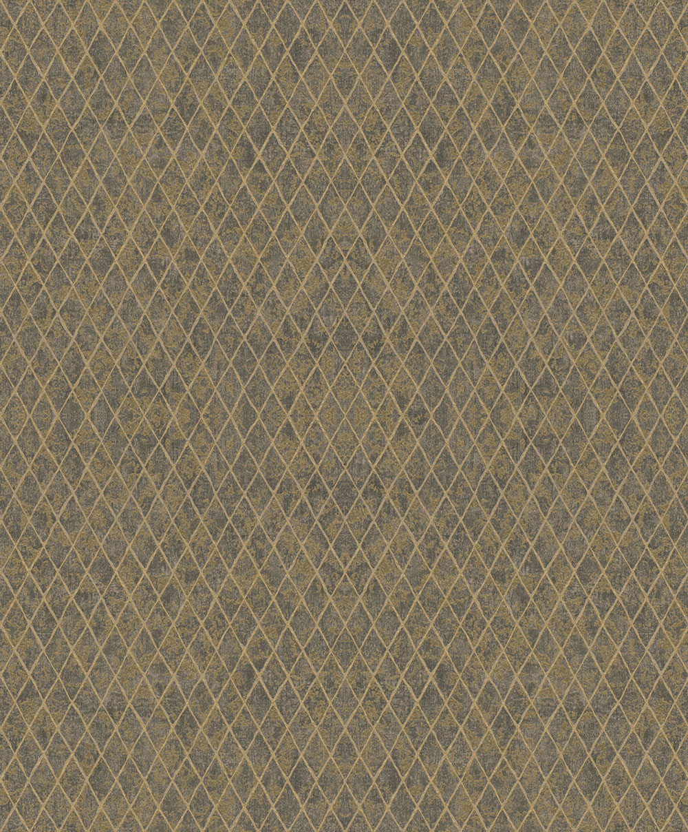 Geometrická vliesová tapeta na zeď, černo-zlatá, 35540, Ritus, Marburg
