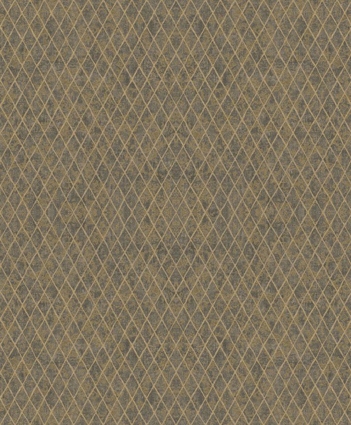 Geometrická vliesová tapeta na zeď, černo-zlatá, 35540, Ritus, Marburg