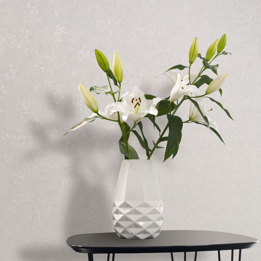 Vliesová tapeta na zeď, bílá, štuk, stěrka, 34517, Kumano, Marburg